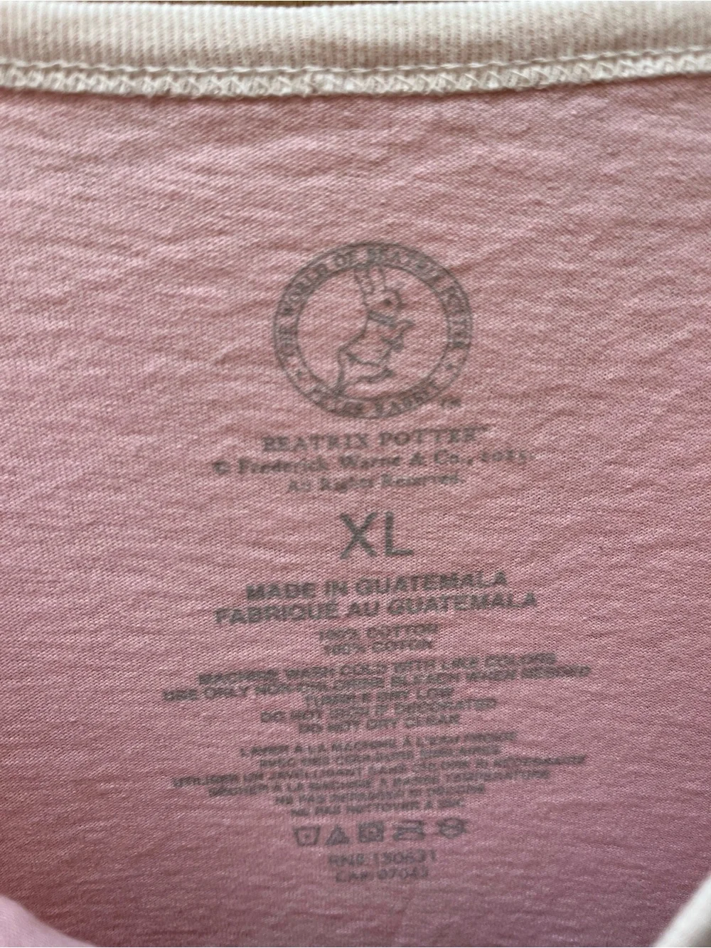 Official Beatrix Potter Peter Rabbit Ringer Graphic Tee - Picture 4 of 4